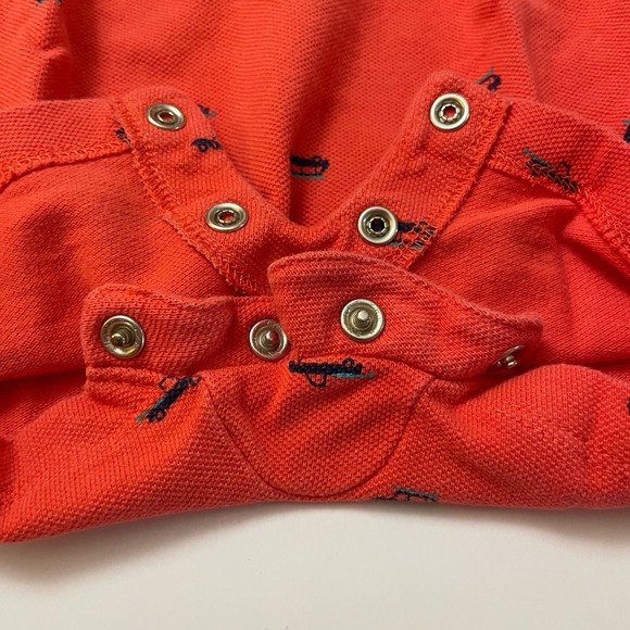 Carter’s Red Car Surfboard Summer Baby Romper Short Sleeve 3 Button Size 3 Month - Picture 5 of 8